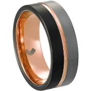 Bijoux Jourdan Bague homme Echo tungstène tricolore