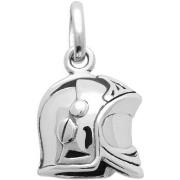 Pendentifs Brillaxis Pendentif casque de pompier argent