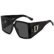 Lunettes de soleil Dsquared D2 0096/S Lunettes de soleil, Noir/Gris, 5...