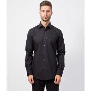 Chemise BOSS Chemise homme coupe slim en popeline de coton