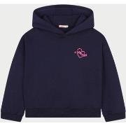 Sweat-shirt enfant Billieblush Sweat en coton bleu pour fille