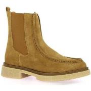 Boots Reqin's Boots cuir velours havane