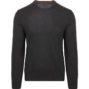 Sweat-shirt BOSS Pull-over Avac Laine Noir