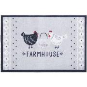 Tapis Daxon by - Tapis de cuisine motif poules