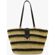 Sac Lollipops Grand panier paille noir Nicolosi Paille