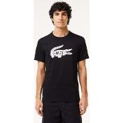 T-shirt Lacoste Tee logo - noir blanc