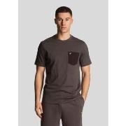 T-shirt Lyle &amp; Scott T-shirt à poches contrastées - gunmetal-jet-b...