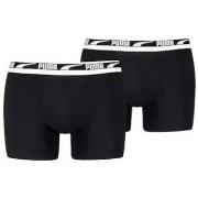 Boxers Puma MEN EVERYDAY MULTI LOGO BOXERS 2P - BLACK / BLACK - L