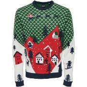 Pull Only &amp; Sons ONSXMAS REG LANDSCAPE CREW KNIT - 22023349