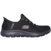 Baskets Skechers BASKETS SLIP-INS SUMMITS CLASSY NIGHT NOIR