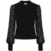 Pull Y.a.s YAS Noos Dotme Knit LS - Black