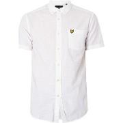 Polo Lyle &amp; Scott Chemise Oxford Légère En Tissu Flammé