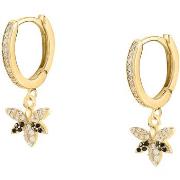 Boucles oreilles Cleor Boucles d'oreilles en Plaqué or et zircon