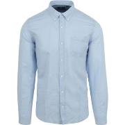 Chemise New Zealand Auckland NZA Chemise Okarito De Lin Bleu Clair