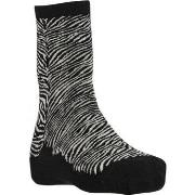 Chaussettes Labonal Chaussettes Femme Viscose ZEBRE Noir