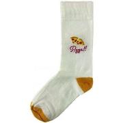 Chaussettes Les Limousines Chaussettes Homme PIZZA Moutarde