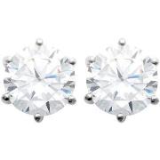 Boucles oreilles Brillaxis Boucles d'oreilles argent rhodié oxydes