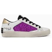 Baskets Crime London - Sneakers DISTRESSED Fuchsia