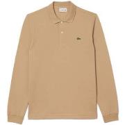 T-shirt Lacoste Classic Fit Long Sleeve Polo Shirt Beige