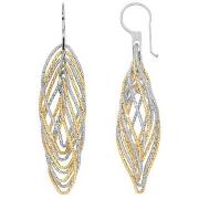 Boucles oreilles Orusbijoux Boucles D'oreilles Argent Diamanté Doré Rh...