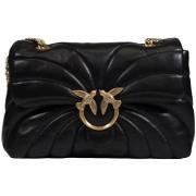 Sac Pinko Pochette noire rose papillon quilt