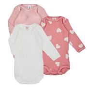 Pyjamas / Chemises de nuit Petit Bateau BODY US ML COEUR PACK X3