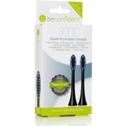 Accessoires corps Beconfident Sonic Toothbrush Heads Regular Black Cof...