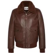 Veste Schott LCAVIATION24 BROWN