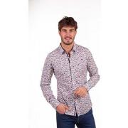 Chemise Camberabero Chemise manches longues fleuri rose