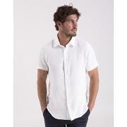 Chemise Camberabero Chemise unie en voile de coton gaufré