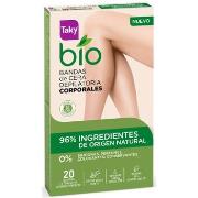 Accessoires corps Taky Bio Natural 0% Bandes De Cire Corporelle Épilat...