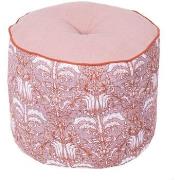 Coussins Daxon by - Pouf rond motif baroque