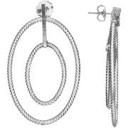 Boucles oreilles Orusbijoux Boucles D'oreilles Argent 45mm Ovale Doubl...