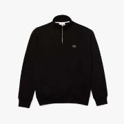 Sweat-shirt Lacoste Pull demi-zip noir