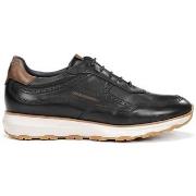 Baskets Fluchos ZAPATILLAS DE PIEL PARA HOMBRE NEGRAS WALTER F2082