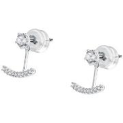 Boucles oreilles Cleor Boucles d'oreilles en or 375/1000 et zircon