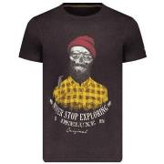 Debardeur Deeluxe T-shirt homme Tellson Charcoal -