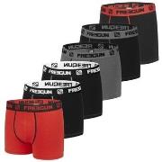 Boxers Freegun Lot de 6 Boxers coton homme Uni