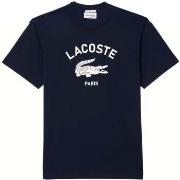 T-shirt Lacoste Signature Print Cotton T-Shirt Midnight Blue