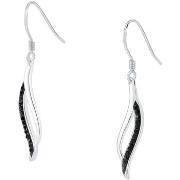 Boucles oreilles Cleor Boucles d'oreilles en argent 925/1000 et crista...