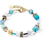 Bracelets Coeur De Lion Bracelet GéoCube Iconic or turquoise