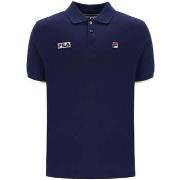 T-shirt Fila Pablo Three Button Tipped Polo Shirt Navy/Lemonade