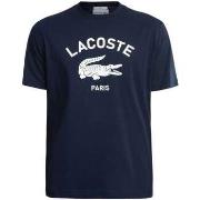 T-shirt Lacoste T-Shirt En Coton À Imprimé Signature