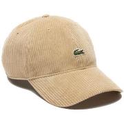 Casquette Lacoste CASQUETTE BEIGE EN VELOURS DE COTON