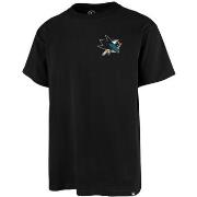 T-shirt '47 Brand 47 TEE NHL SAN JOSE SHARKS BACKER ECHO JET BLACK