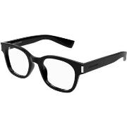 Lunettes de soleil Saint Laurent SL 722 Cadres Optiques, Noir/Transpar...