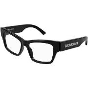 Lunettes de soleil Balenciaga BB0378O Cadres Optiques, Noir/Transparen...