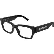 Lunettes de soleil Balenciaga BB0376O Cadres Optiques, Noir/Transparen...