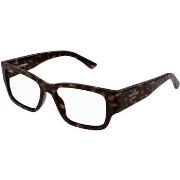 Lunettes de soleil Balenciaga BB0371O Cadres Optiques, Havana/Transpar...