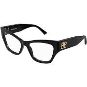 Lunettes de soleil Balenciaga BB0362O Cadres Optiques, Noir/Transparen...